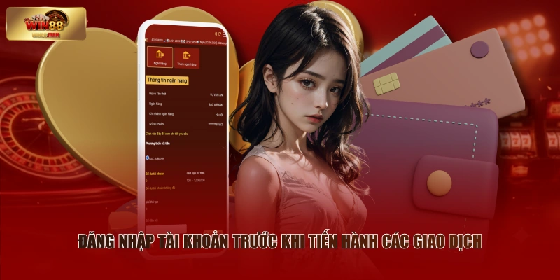 Rút Tiền WIN88 - Hướng Dẫn Thao Tác Nhanh Chính Xác 1 Đăng nhập tài khoản trước khi tiến hành các giao dịch